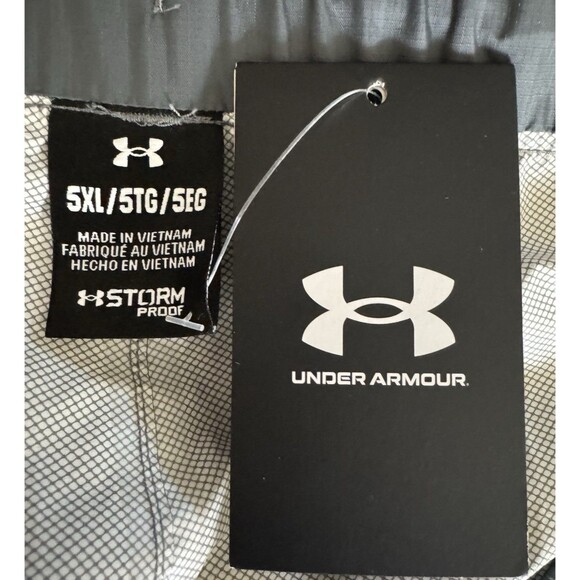 Under Armour  UA Stormproof Cloudstrike Rain Pants 1372658-012 Mens 5XL Gray New - Picture 6 of 7
